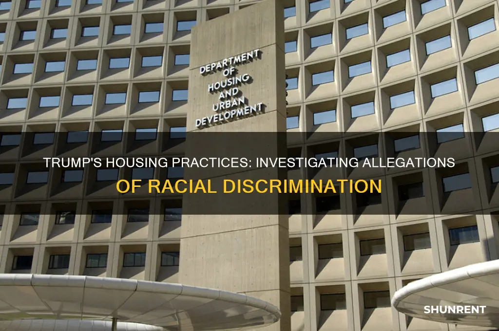 was trump investigated for not renting to black families