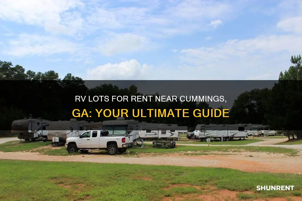 were are there rv lots for rent around cummings ga