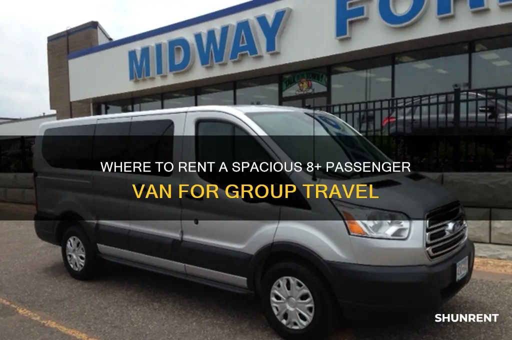 were to rent a 8plus passenger van