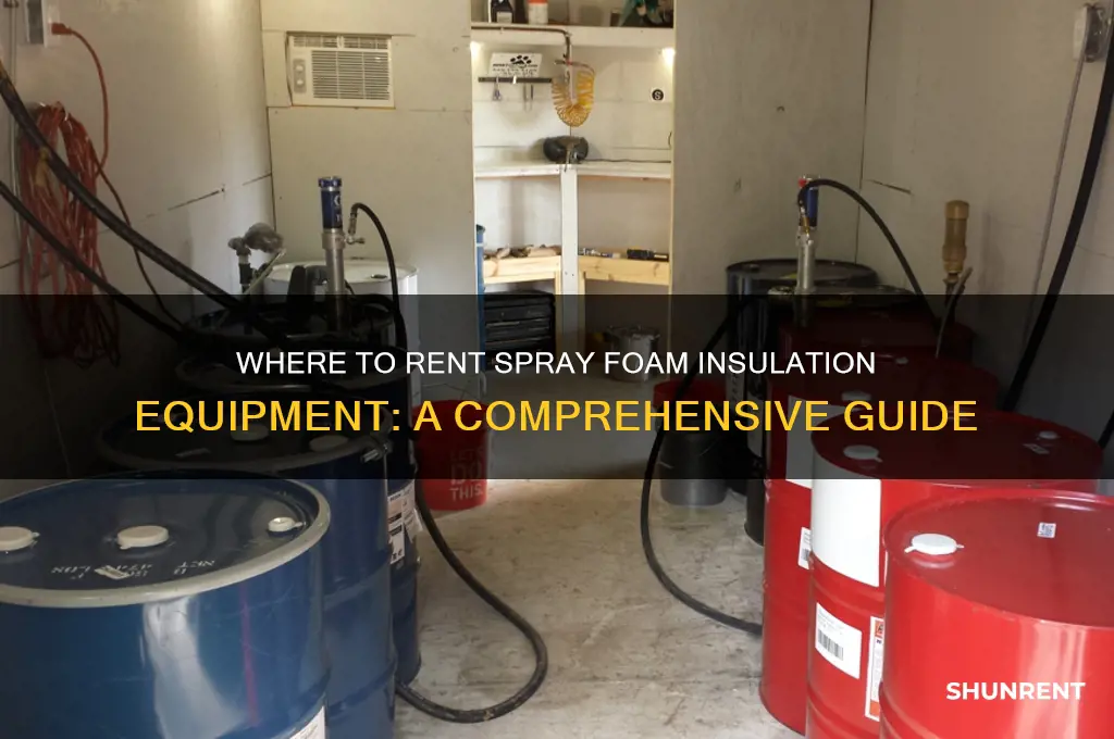 were to rent a spray in foam isulator