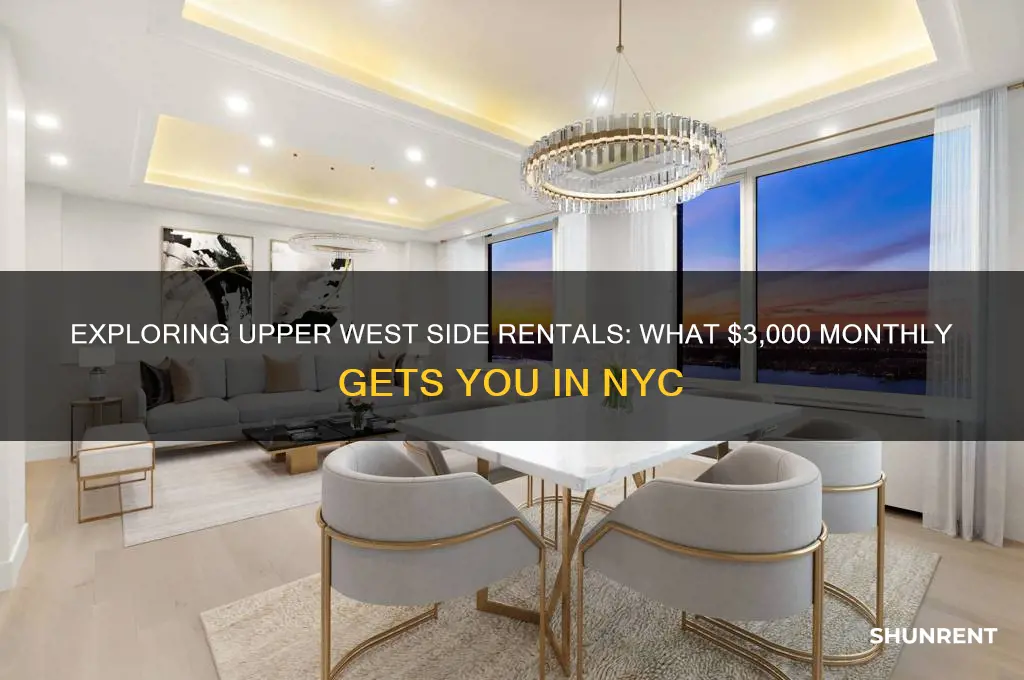 what 3000 a month rents in ny upper west side