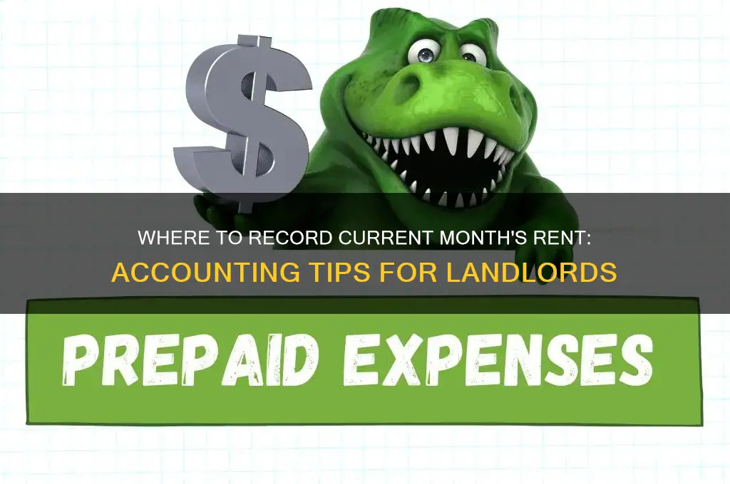 what account does rent recieved for the current month go