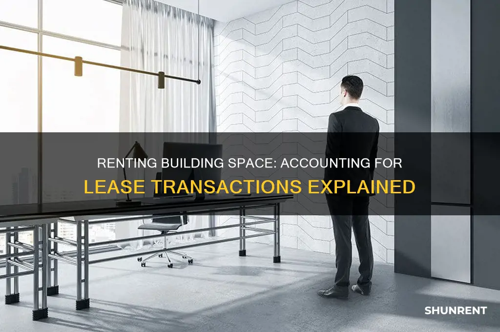 what accounting transaction is renting a part of a building