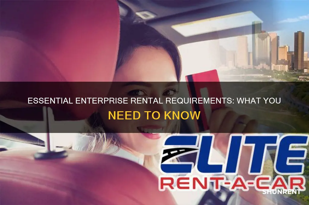 what all do you need to rent from enterprise