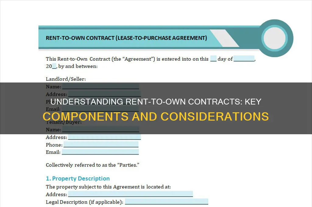 what all goes into a rent to own contract
