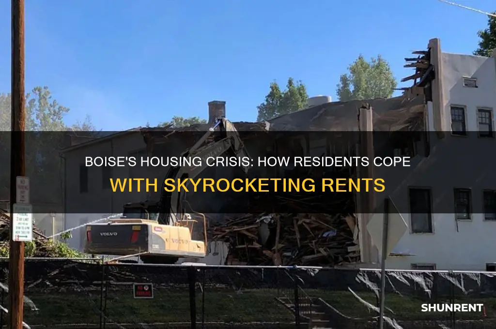 what are boiseans doing that cant afford the rent anymore