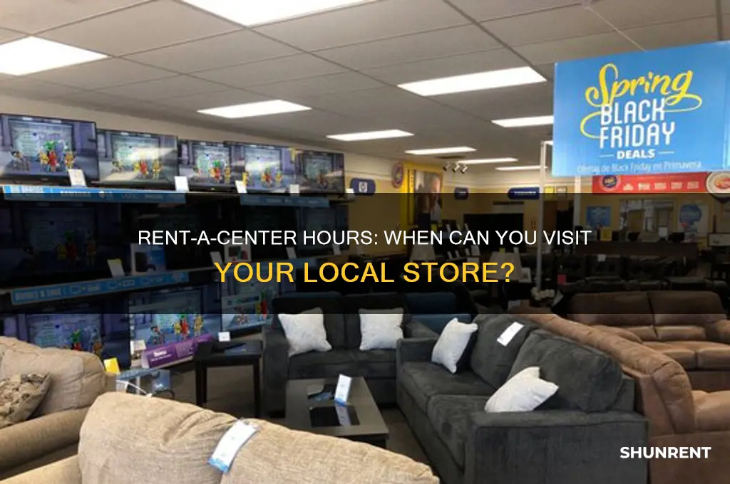 what are hours of operation for rent-a-center