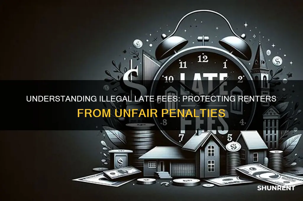 what are illegal late fees for rent