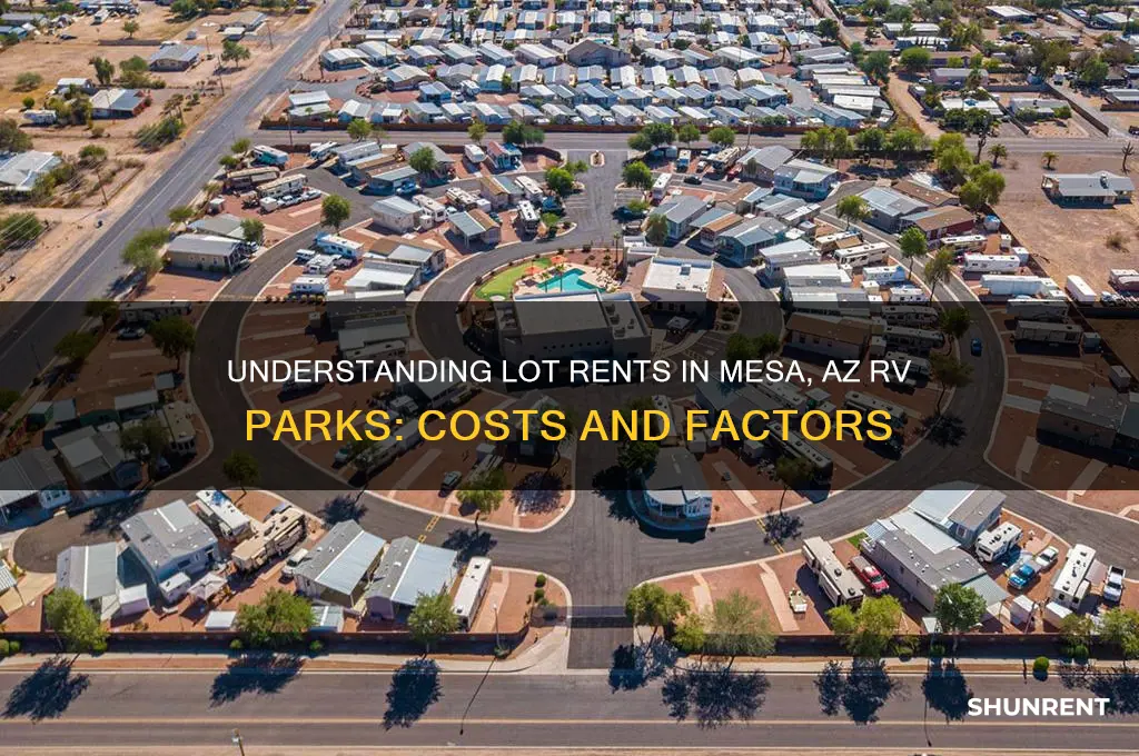 what are lot rents in rv parks in mesa az
