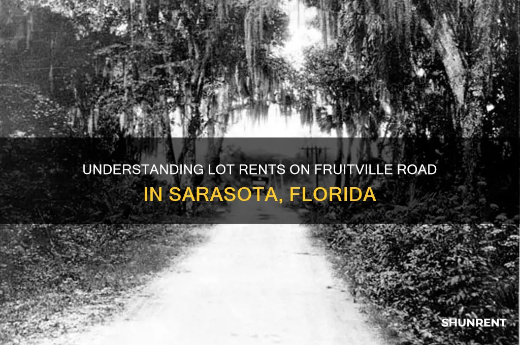 what are lot rents in sarasota on fruitville road