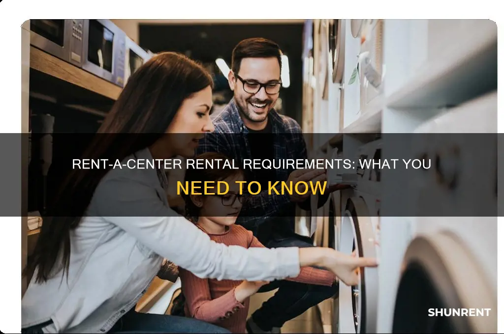what are minimum requirements to rent from rent a center
