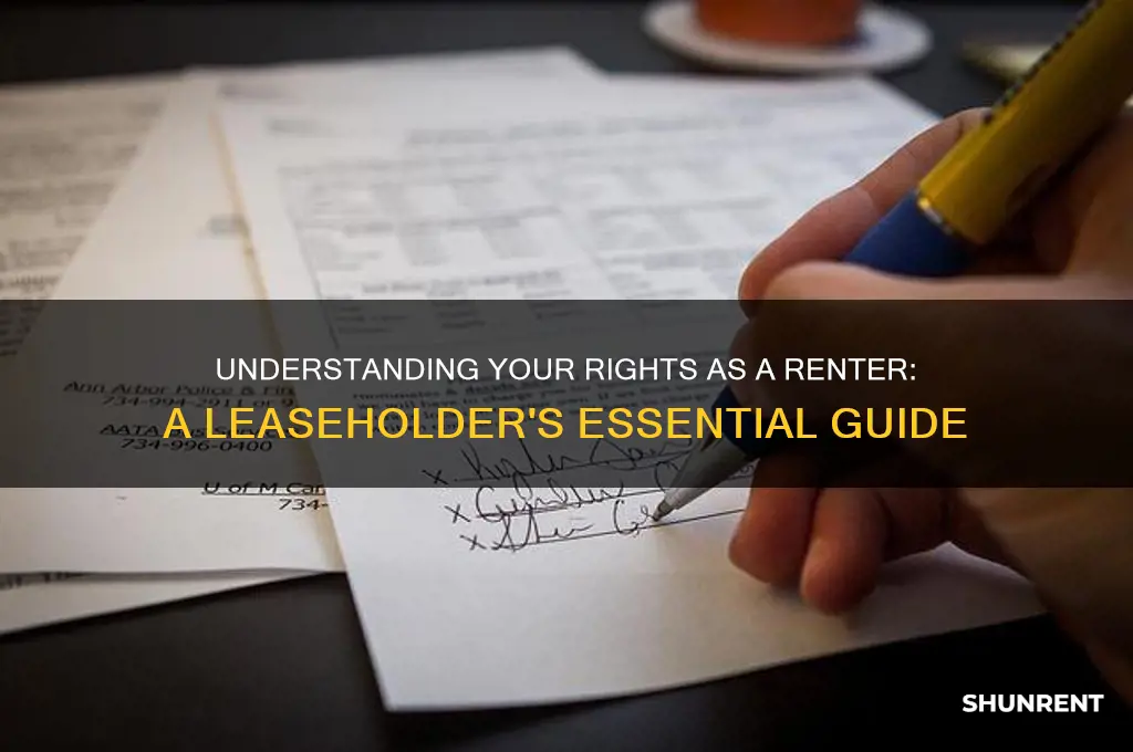 what are my rightsas a renter on a lesae