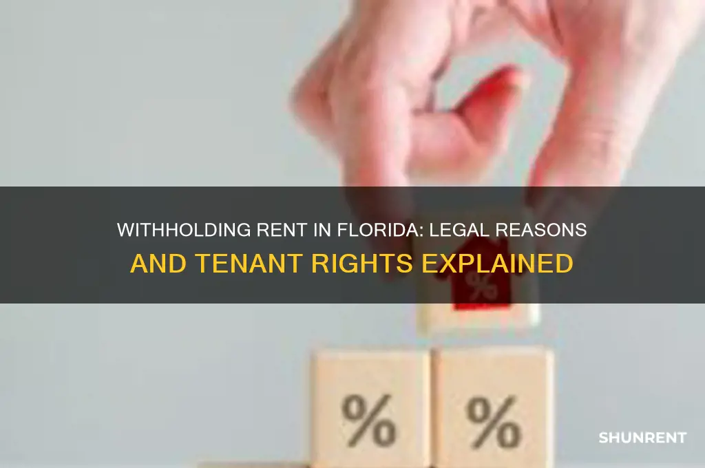 what are reasons to withhold rent in florida