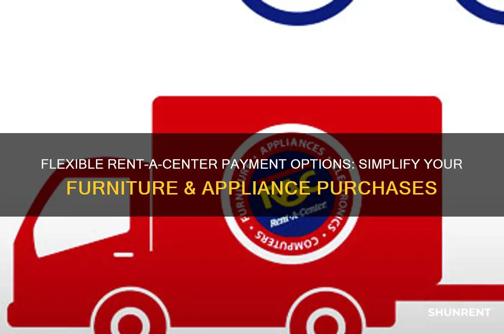 what are rent a center payment options