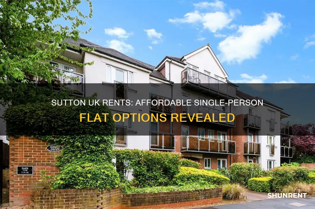what are rents in sutton uk for single person flat