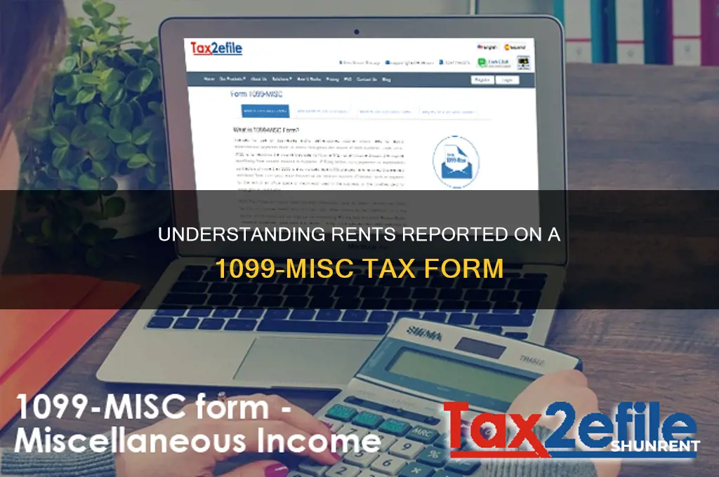 what are rents on a 1099 misc