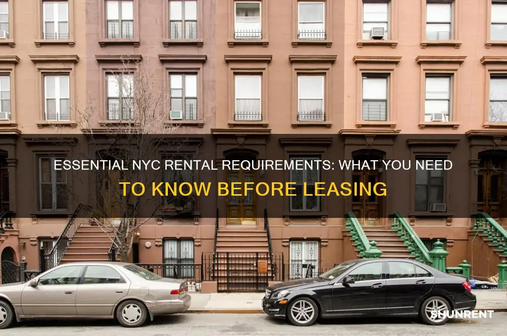 what are standard requirements for renting in new york city