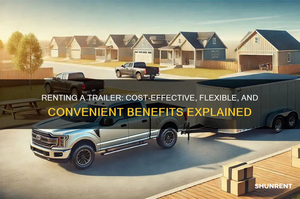 what are the benefits of renting a trailer