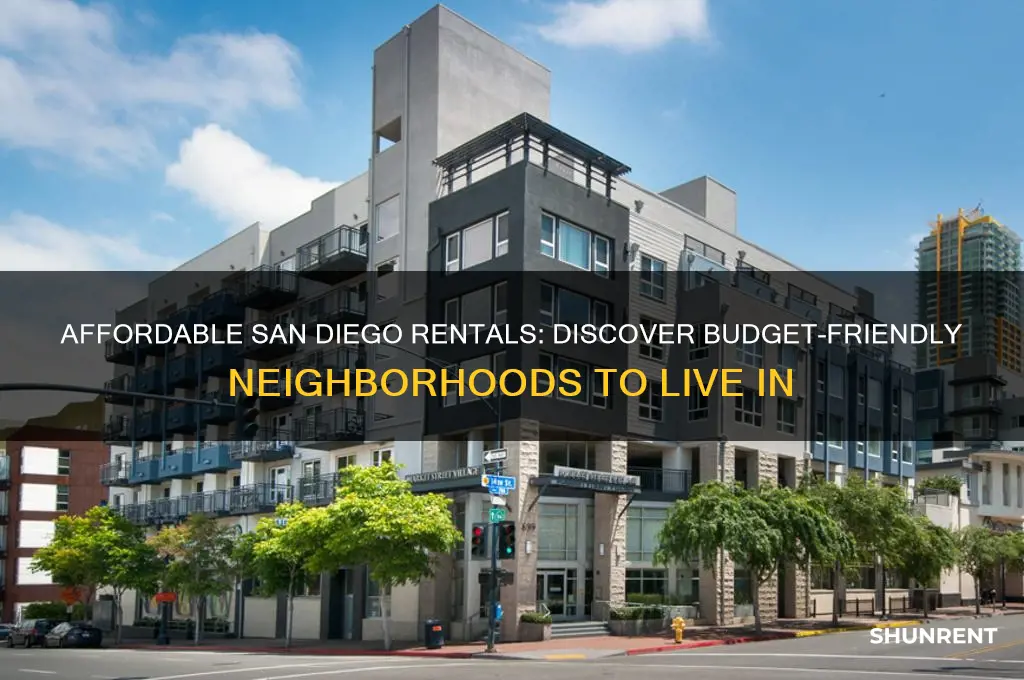 what are the cheap areas to rent in san diego
