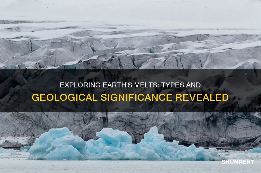what are the diffe rent tpes of melts geolog