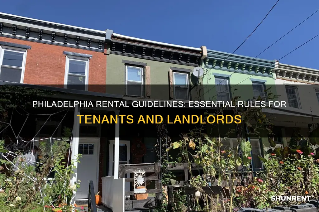 what are the guidelines for renting in philadelphia