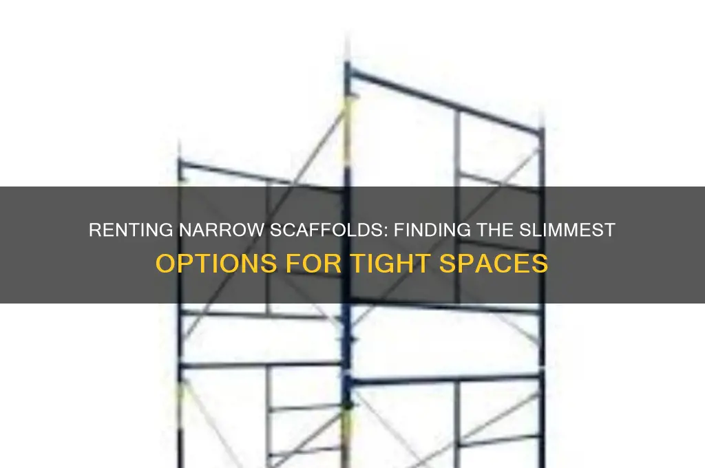 what are the narrowest scaffolds for rent