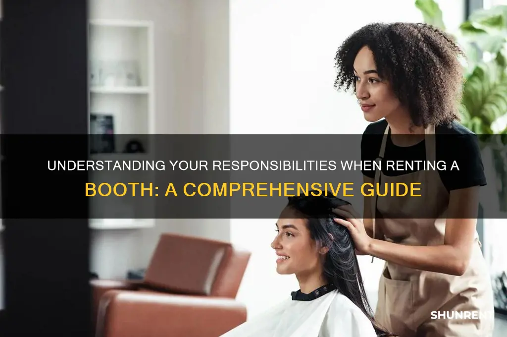 what are the obligations of renting a booth
