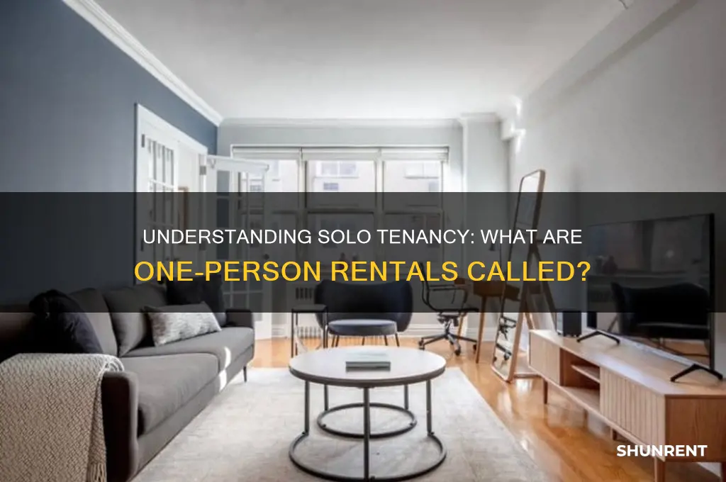 what are the one person rent called