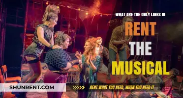 Unveiling the Sole Lines in Rent: A Musical Deep Dive