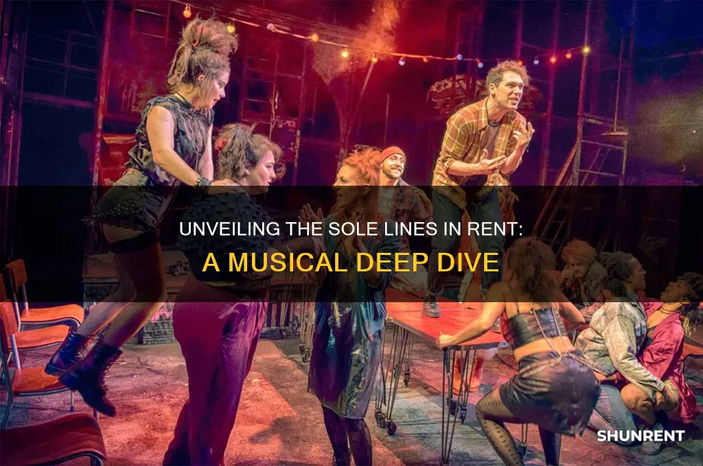 what are the only lines in rent the musical