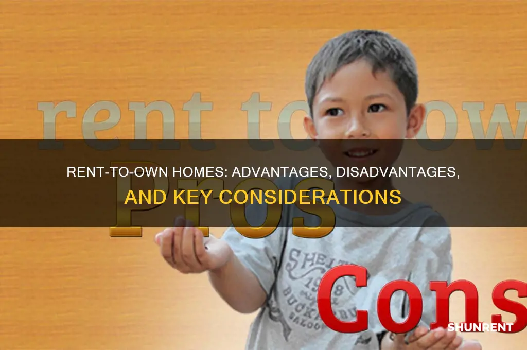 what are the pros and cons of rent to own
