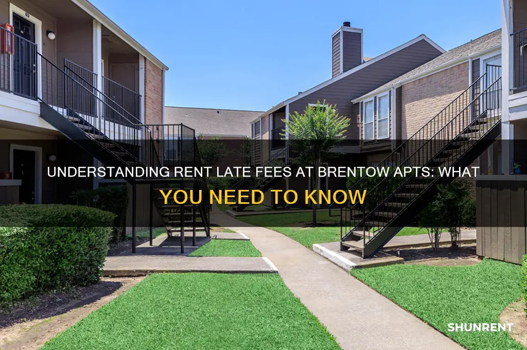 what are the rent late fees at brentow apts