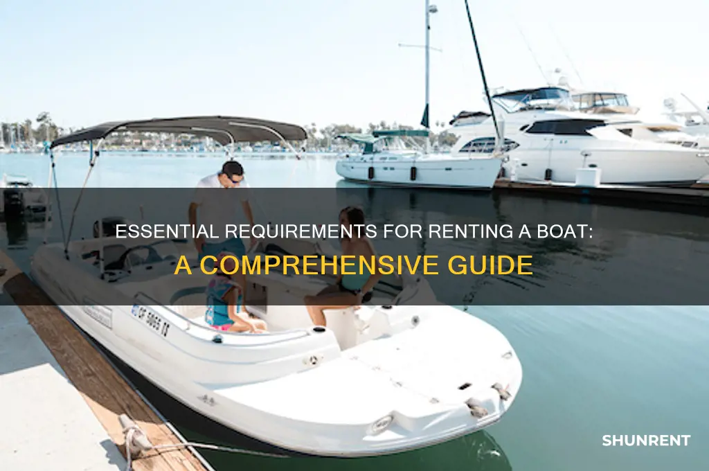 what are the requirements to rent a boat