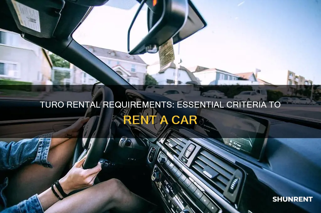 what are the requirements to rent from turo
