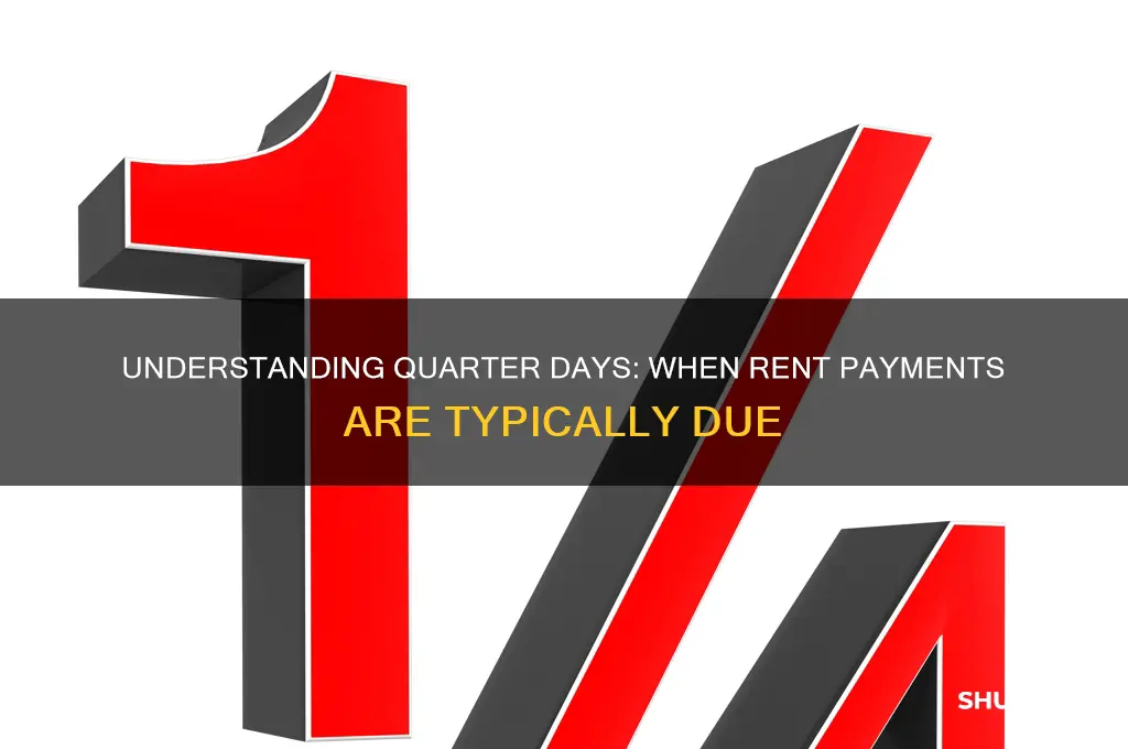 what are the usual quarter days for payment of rent