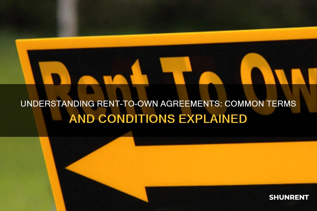 what are typical rent to own terms