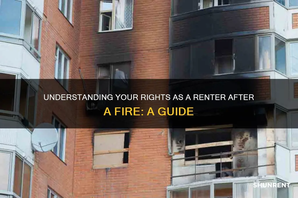 what are your rights as a renter after a fire