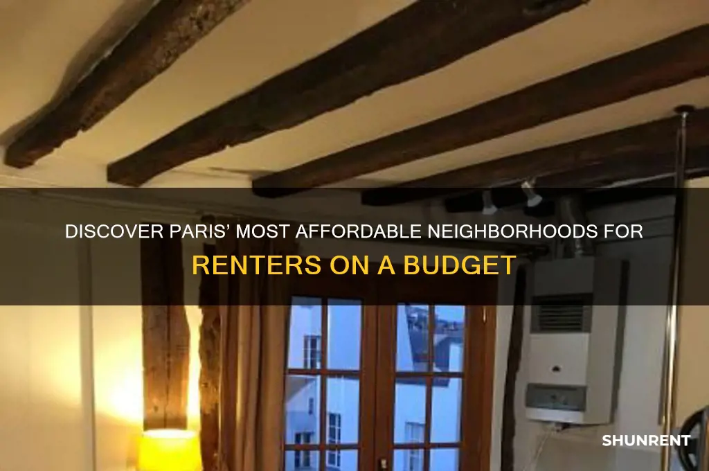 what area is cheapest in paris to rent