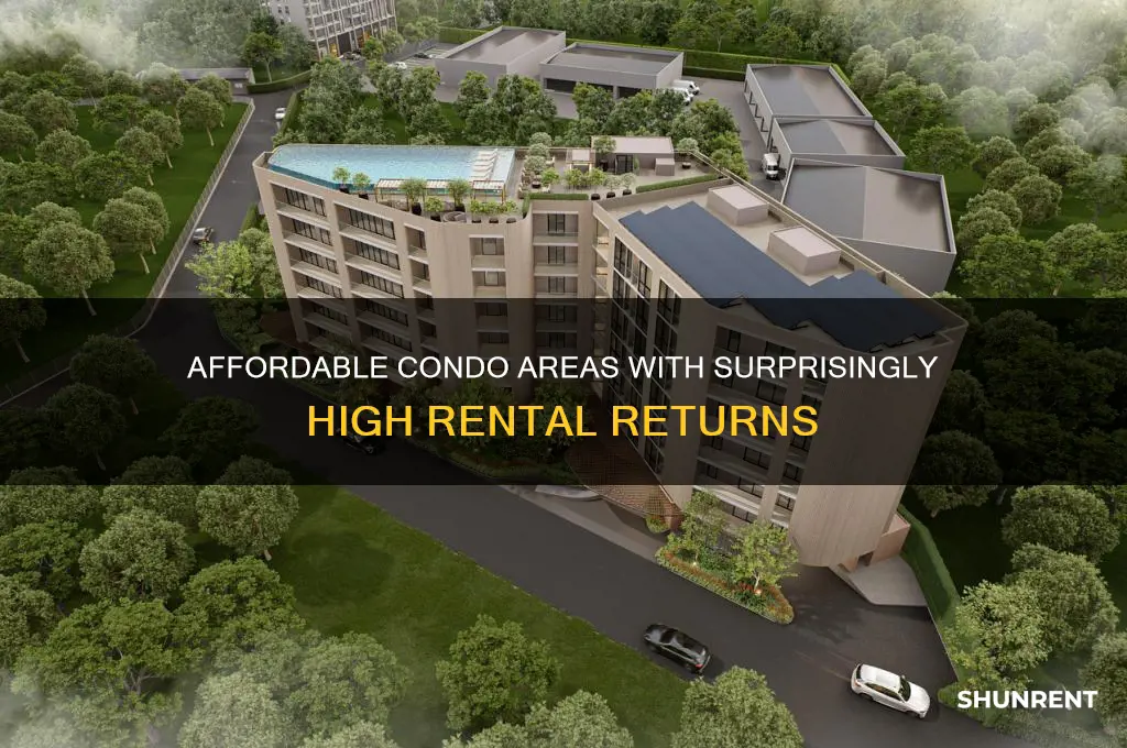 what areas are the lower price condo and highest rent