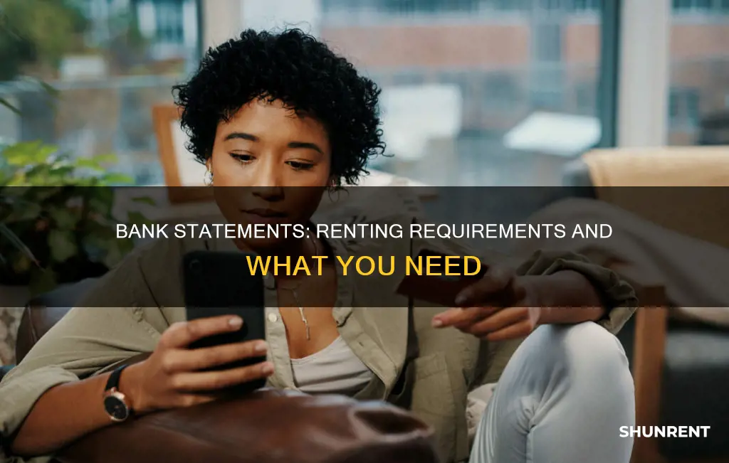 what bank statements do i need for rent