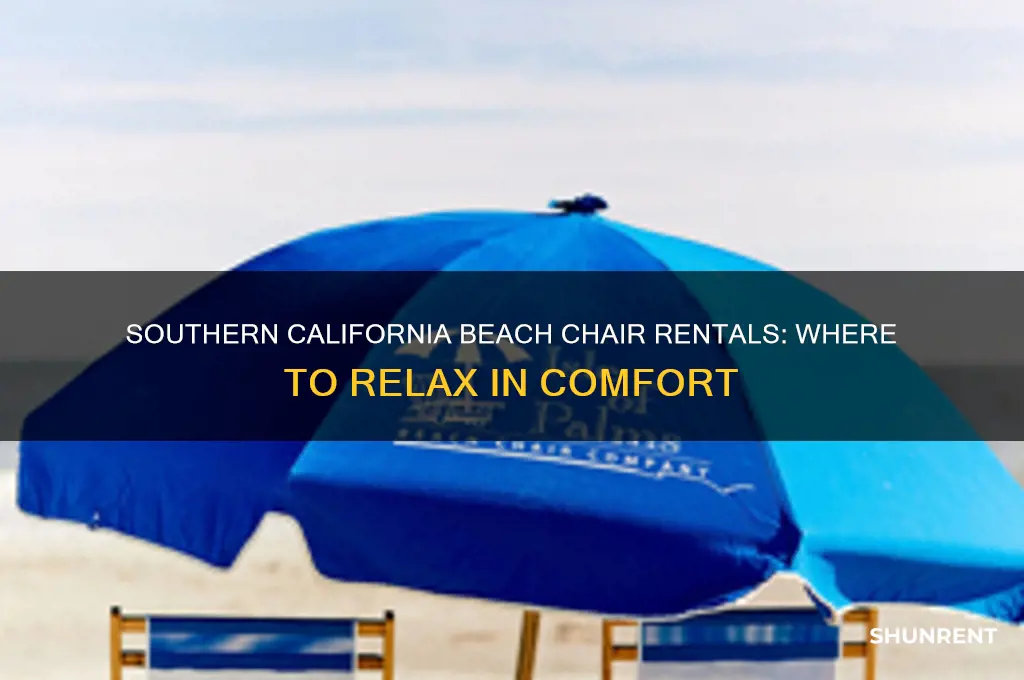 what beaches rent chairs in southern california