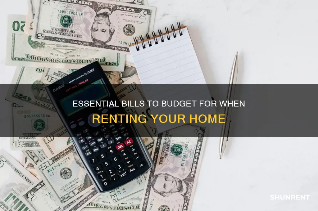 what bills need to be paid when renting