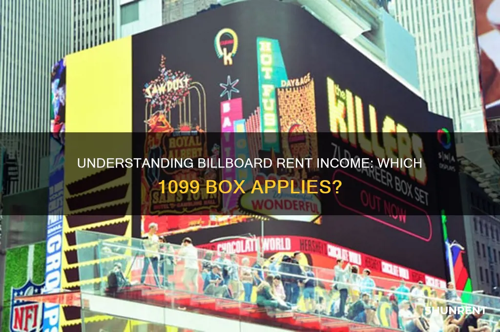 what box does billboard rent go in on 1099