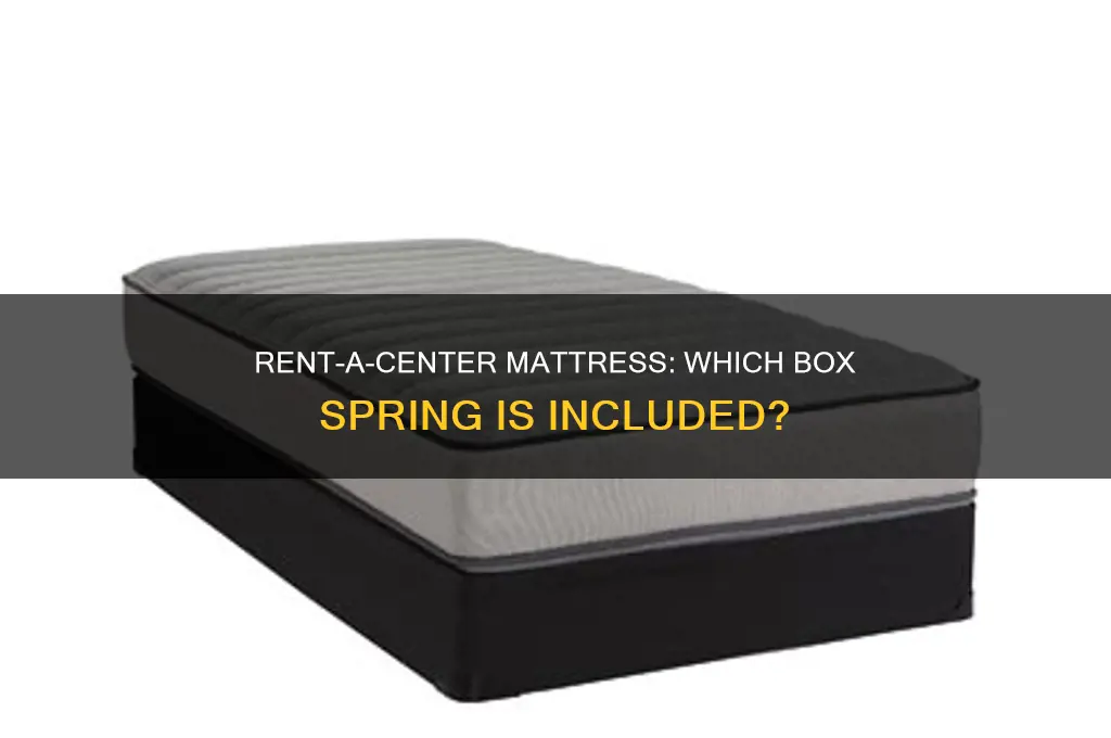what box spring comes with rent-a-center mattress