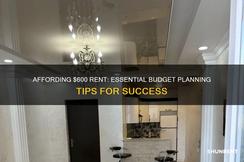 what budget do i need to afford 600 rent