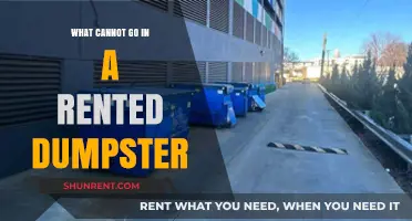 Prohibited Items: What You Can’t Toss in a Rented Dumpster
