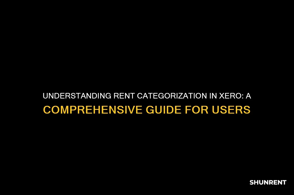 what category does rent fall under xero