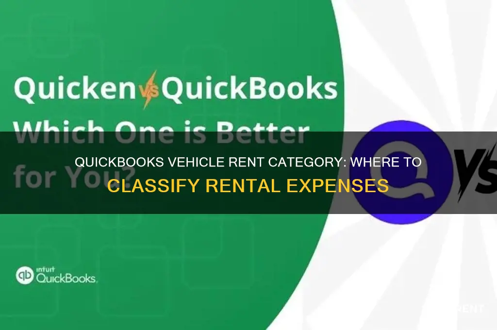 what category would vehicle rent be in quickbooks