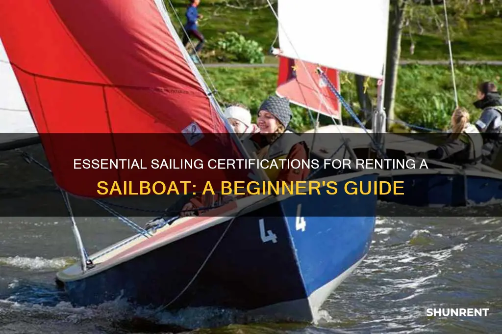 what certification do i need to rent a sailboat