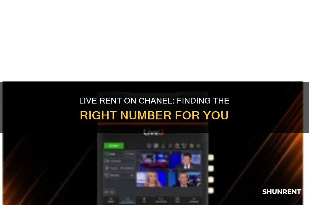 what chanel number is live rent on